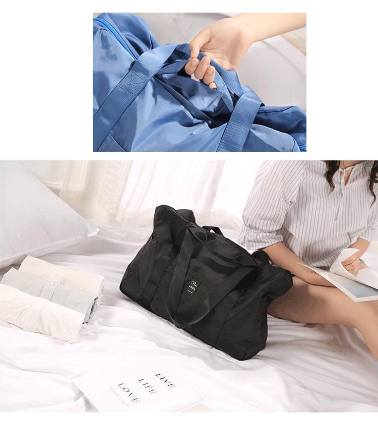 P.travel - 折疊購物包-黑色