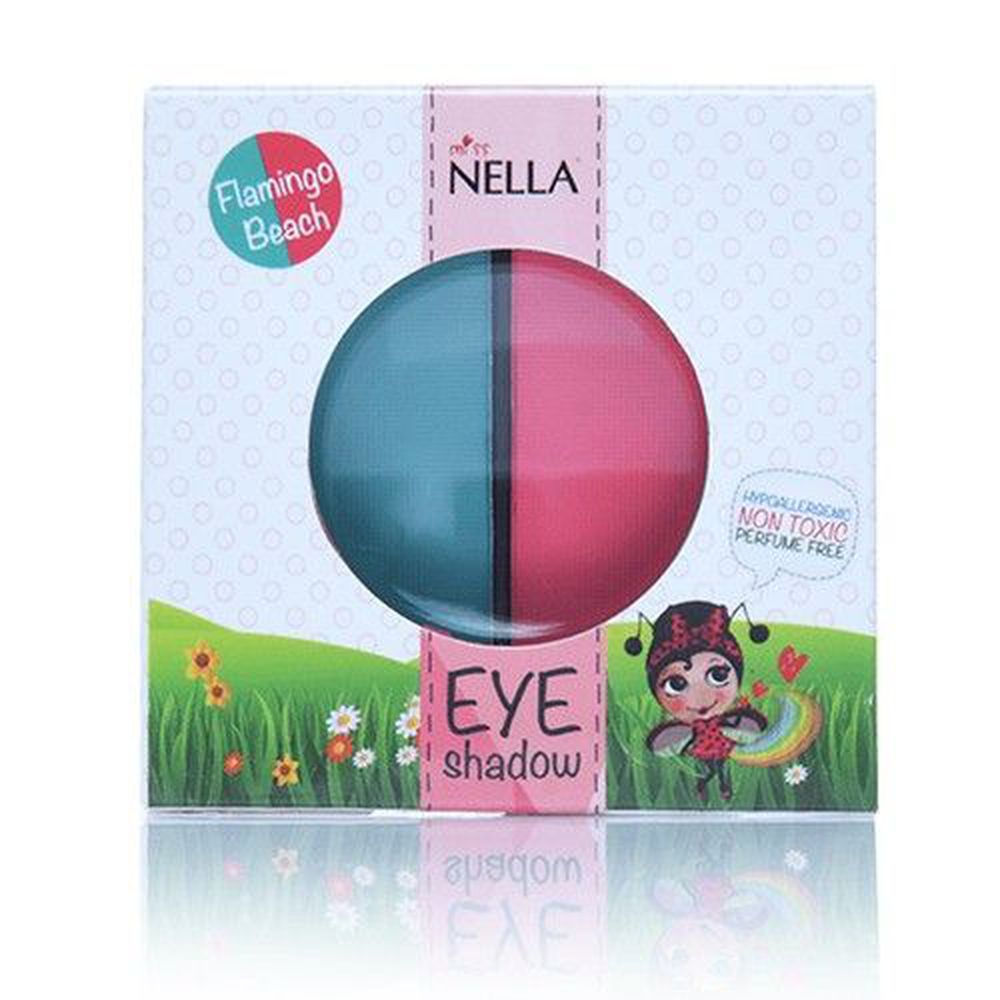 Miss NELLA妮娜小姐 - Miss NELLA 兒童水性眼影-紅鶴森林 (紅/綠)-1.5g*2