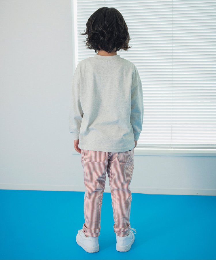 日本 BREEZE - 美式復古風長袖大學T-粉紅