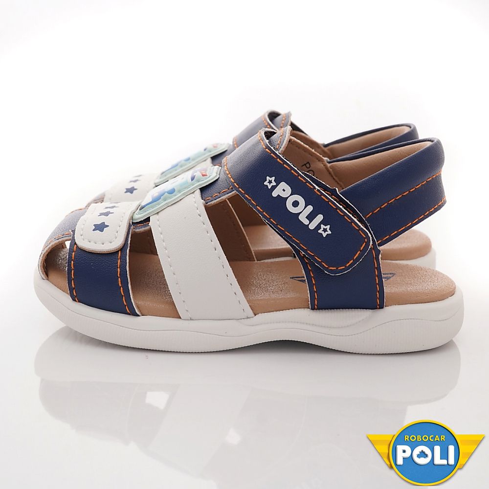 POLI 波力救援小英雄 - 台灣製-POLI波力寶寶涼鞋(寶寶段)-藍