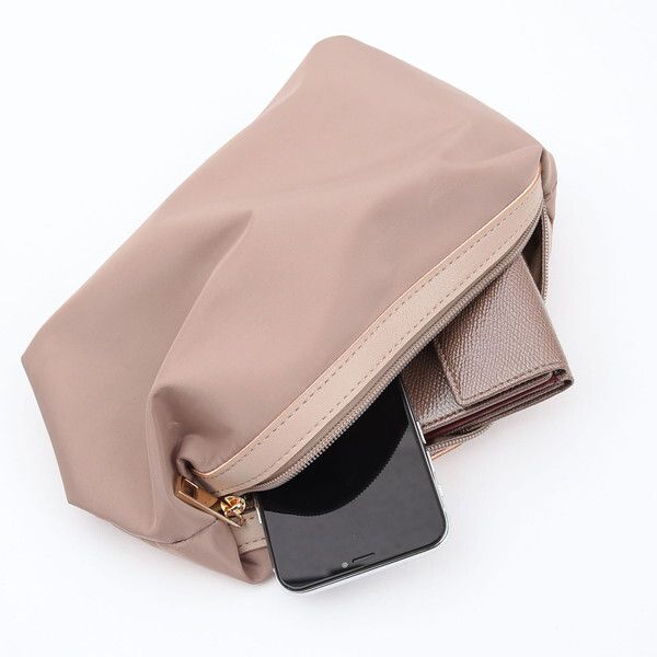 日本 COOCO - 2way方格拼接造型手提包/側背包(附內袋)-白 (38x30x13cm)