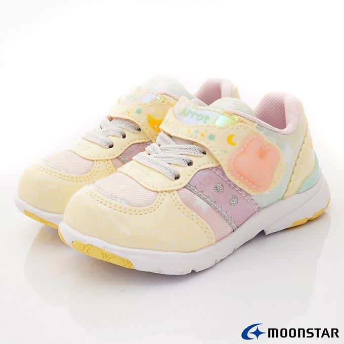 Moonstar日本月星 - 玩耍速乾機能童鞋-CRC23443黃(中小童)-機能運動鞋-黃