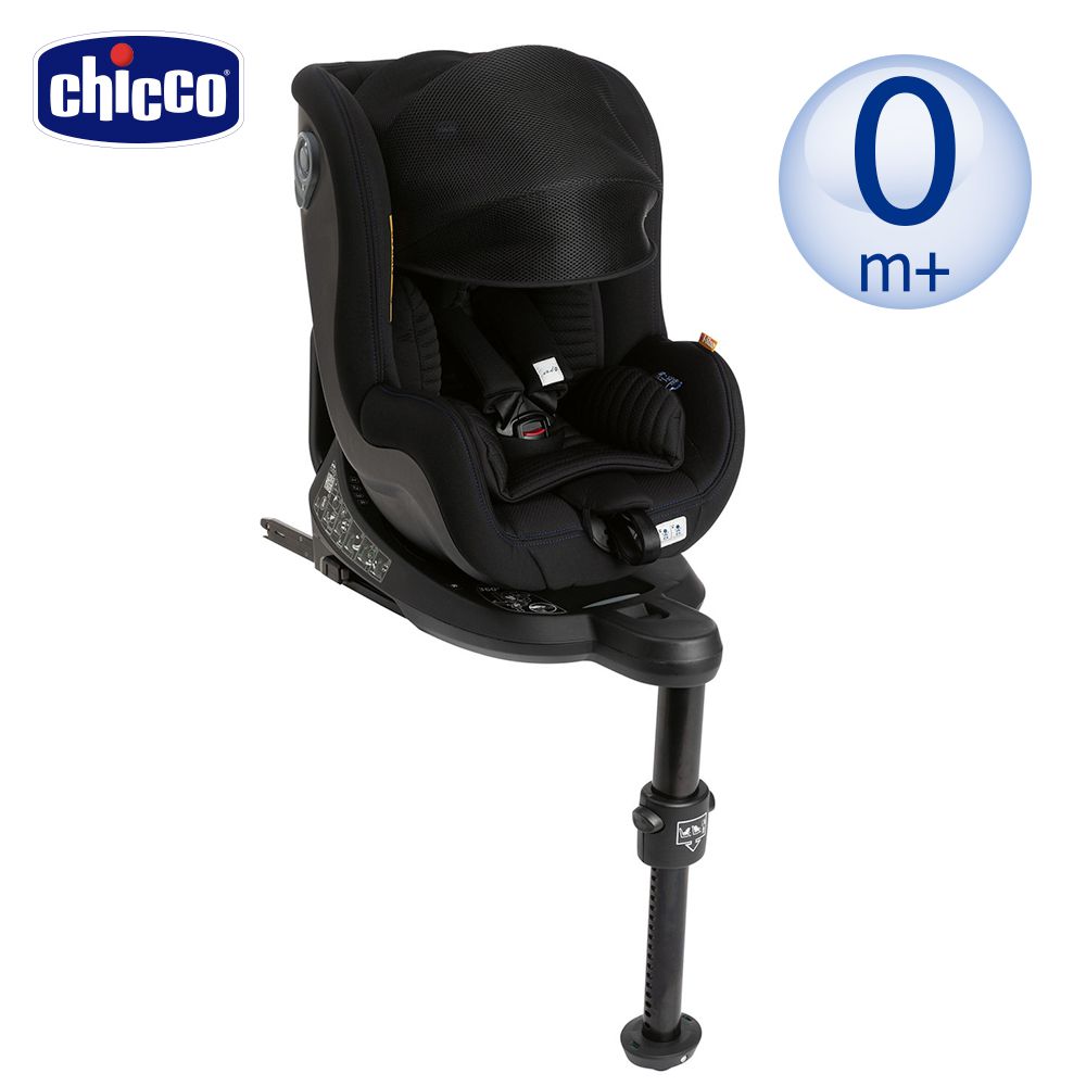 義大利 chicco - Seat2Fit Isofix安全汽座Air版-曜石黑