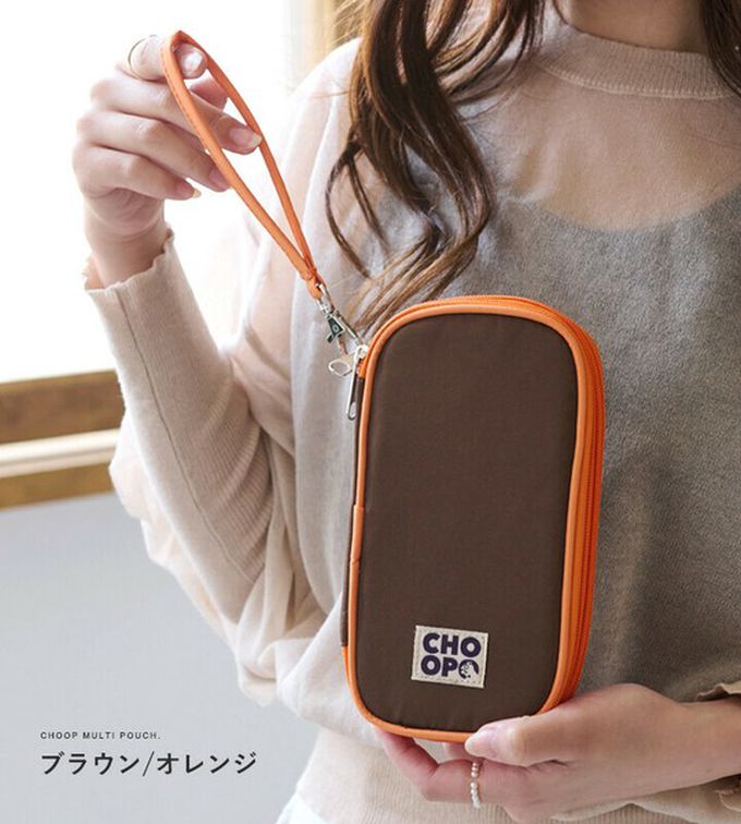 日本 LIZDAYS - 旅行便利雙層網格小物收納包-灰