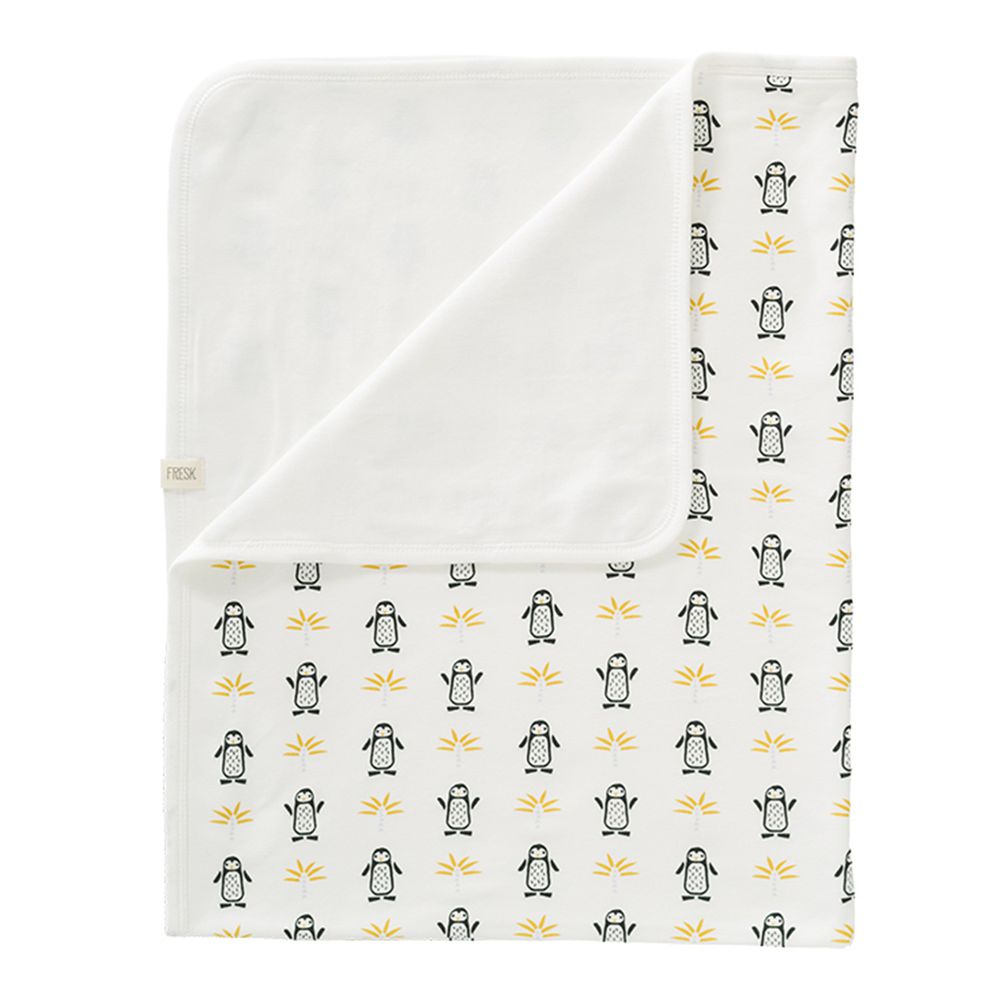荷蘭 FRESK - 有機棉嬰兒毯-小企鵝