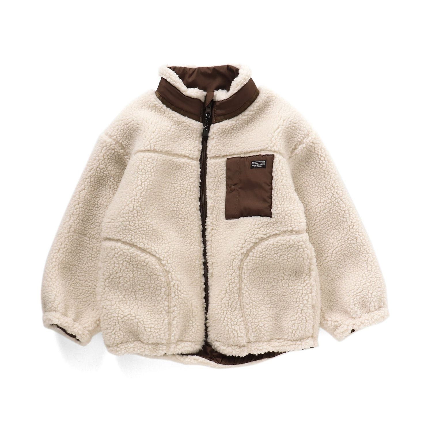 日本千趣會 - 泰迪熊短絨防風保暖外套-米杏