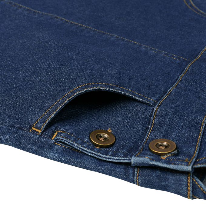 akachan honpo - 牛仔背心裙-深藍色