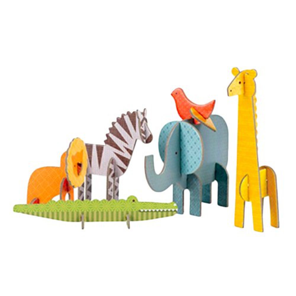 美國 Petit Collage - 立體組裝拼圖-野生動物
