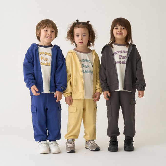 日本 b-ROOM - 休閒大口袋鬆緊長褲-草綠