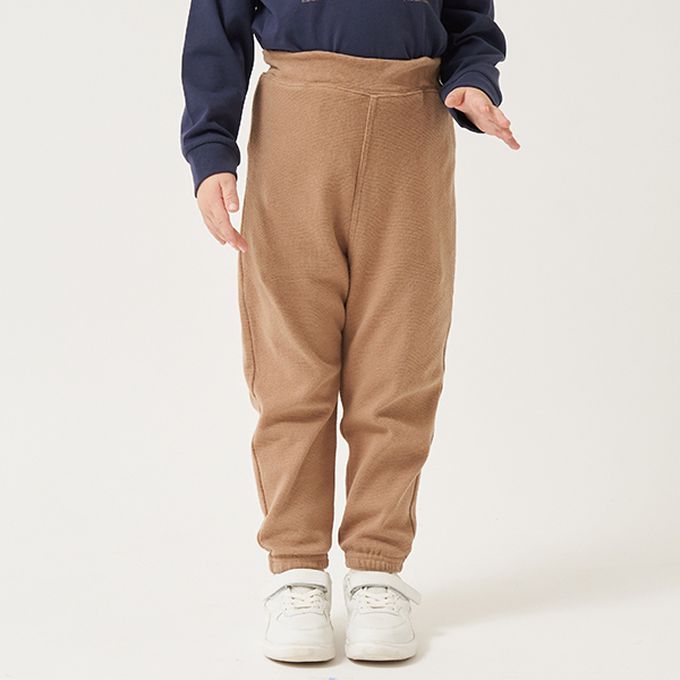 日本 b-ROOM - 彈性舒適百搭長褲-煙燻綠