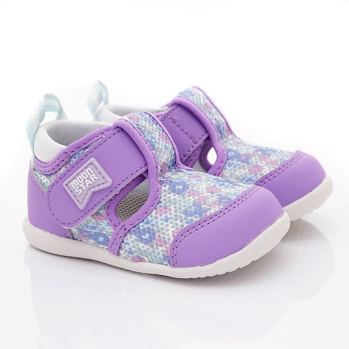 Moonstar日本月星 - HI系列穩健寶寶學步款-MSB1469紫-學步鞋-紫