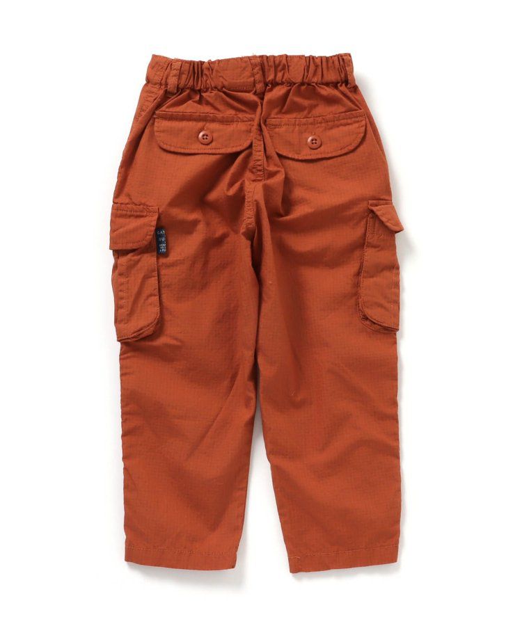 日本 BREEZE - 輕便工裝風！防撕材質耐穿長褲-卡其x黑撞色