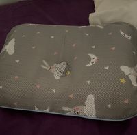 韓國 GIO Pillow - 超透氣護頭型嬰兒枕/防蟎枕-單枕套組-晚安兔兔
