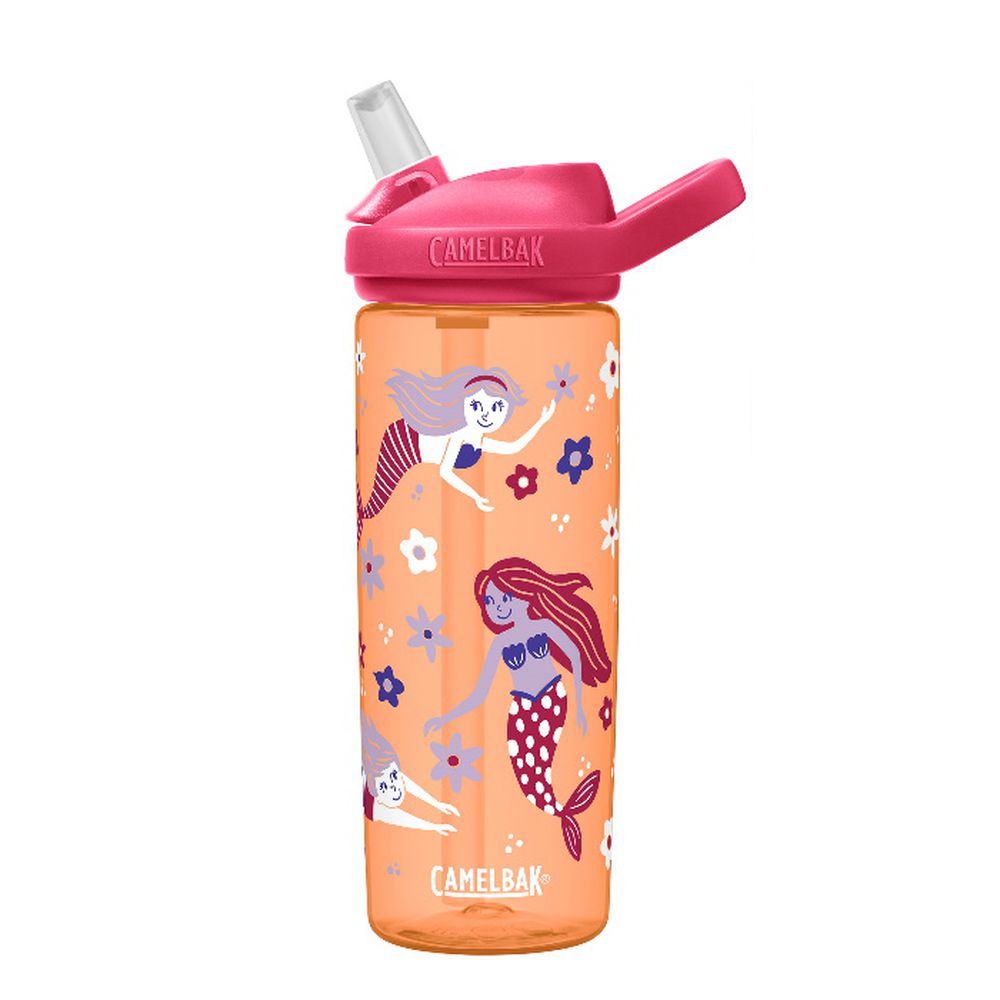 CamelBak - EDDY+ 兒童吸管運動水瓶-復古美人魚-600ML