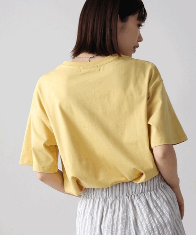 日本 Bab - 100%棉 清新夏日樹葉印花T恤-灰