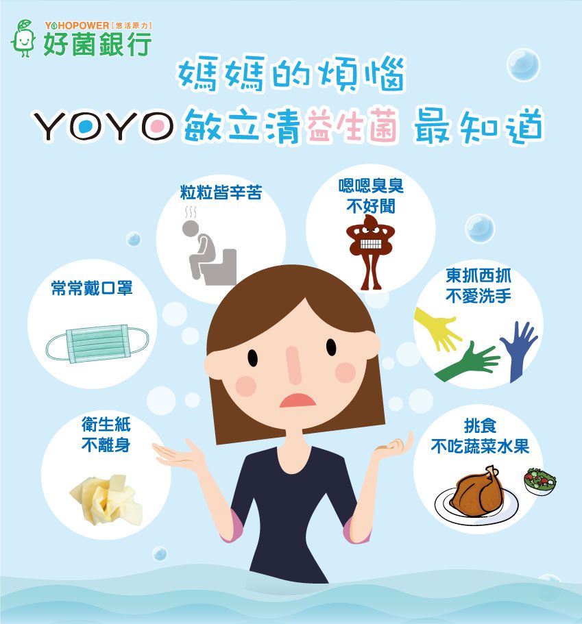 悠活原力 - YOYO敏立清益生菌-乳酸原味-60包/盒+小悠活兒童海藻鈣+牛奶鈣咀嚼錠-60錠/瓶(贈柳橙C軟糖2包)