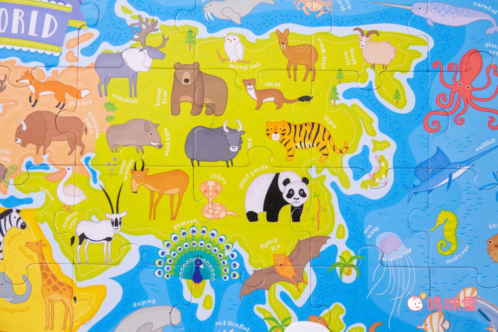 Banana Panda - 世界拼圖-立體動物世界 (附海報)-60片