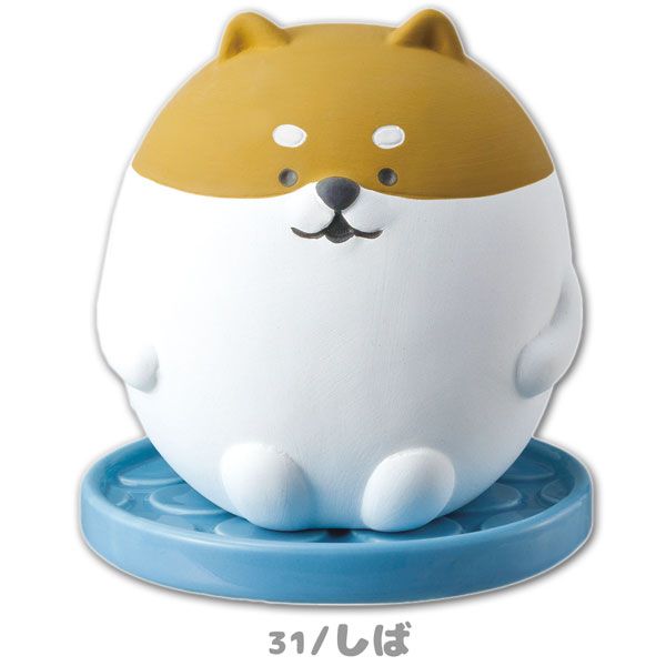 日本 DECOLE - 療癒環保除濕除臭擺飾(可重複使用)-圓滾滾 柴犬