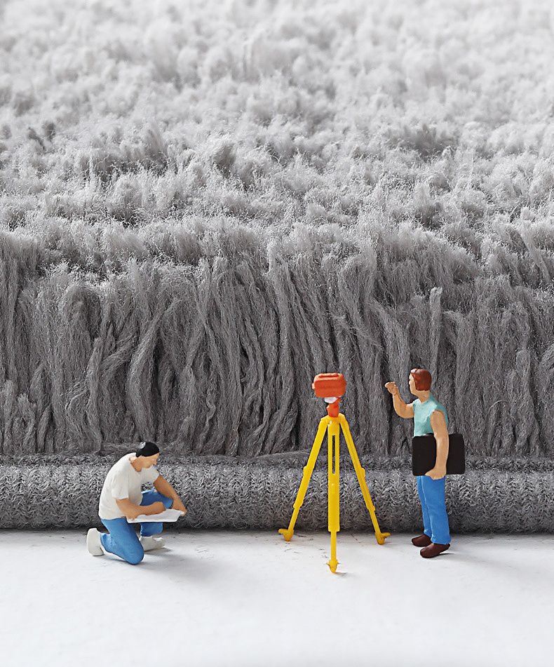 (加厚)快速吸水植絨浴室腳踏墊-白色