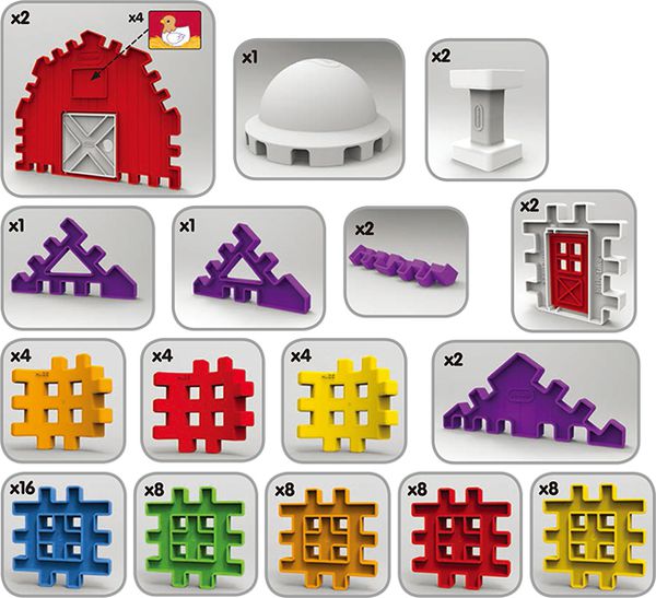 美國 Little Tikes - 鬆餅積木-農場-100PCS