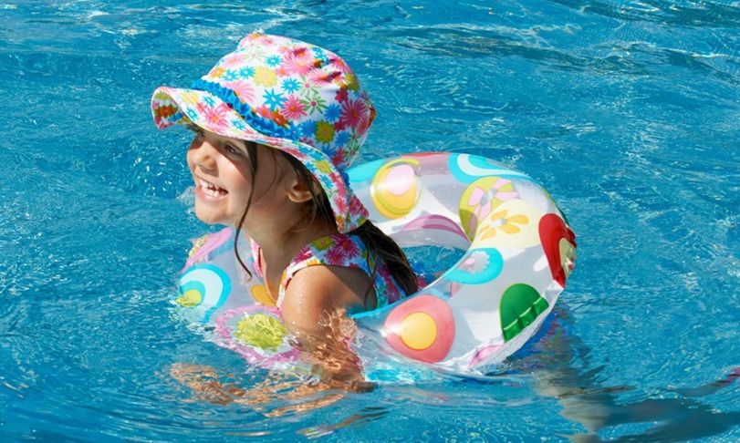 德國Playshoes - 抗UV防曬水陸兩用遮頸帽-草莓