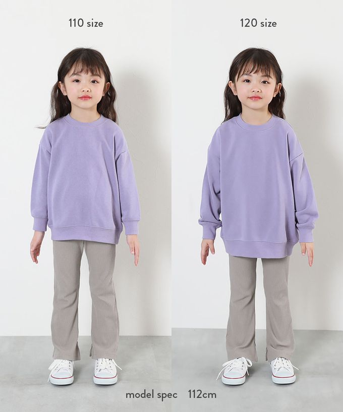 日本 devirock - 熱銷定番 女孩印花縮口長袖上衣-花朵-灰黑