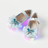 韓國 OZKIZ - (LED)蝶舞寶石閃耀公主鞋-天藍