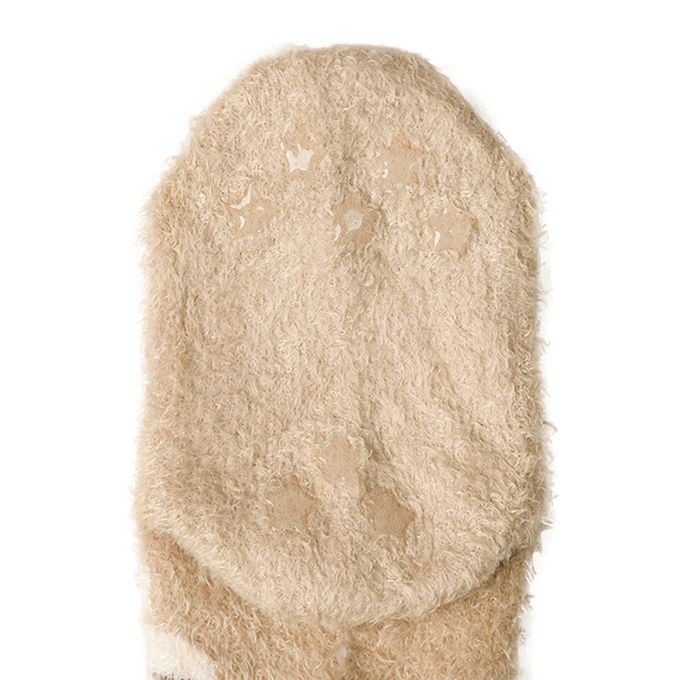 akachan honpo - 蓬鬆襪-動物-淺卡其色 (9～14cm)