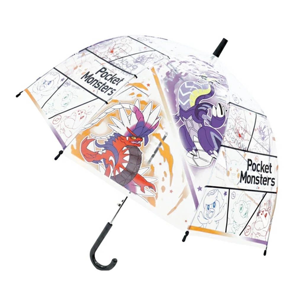 小孩最愛印花透明直傘-密勒頓&故勒頓-黑 (55cm)