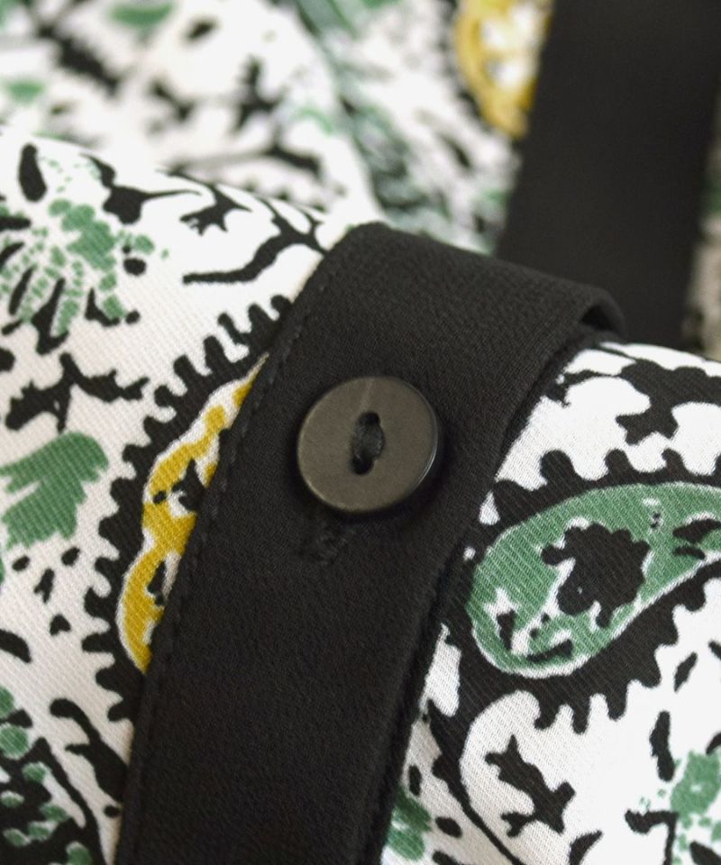 日本 zootie - 夢幻水滴泡泡袖雪紡洋裝