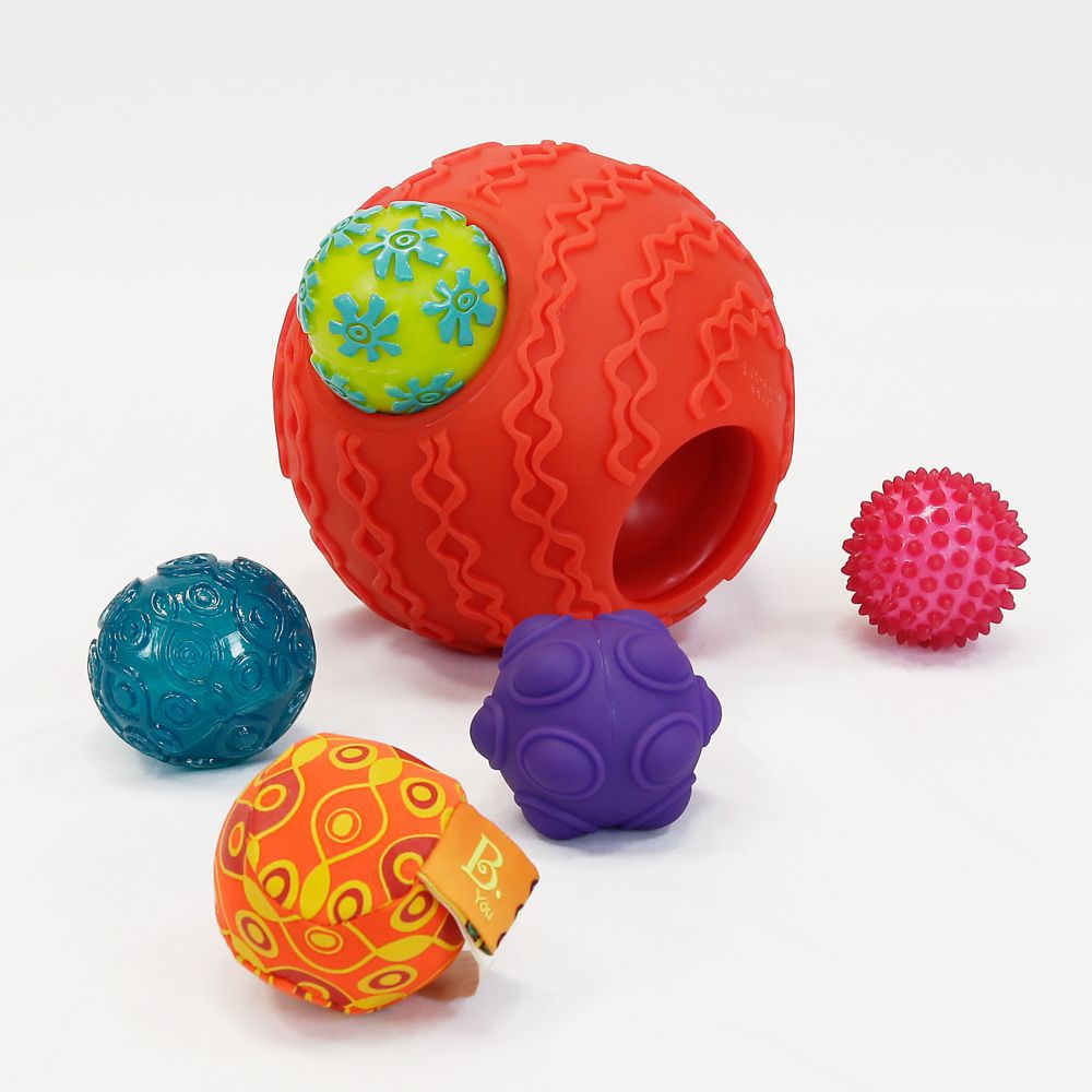 B.TOYS - 波麗觸覺感統球組-顏色隨機
