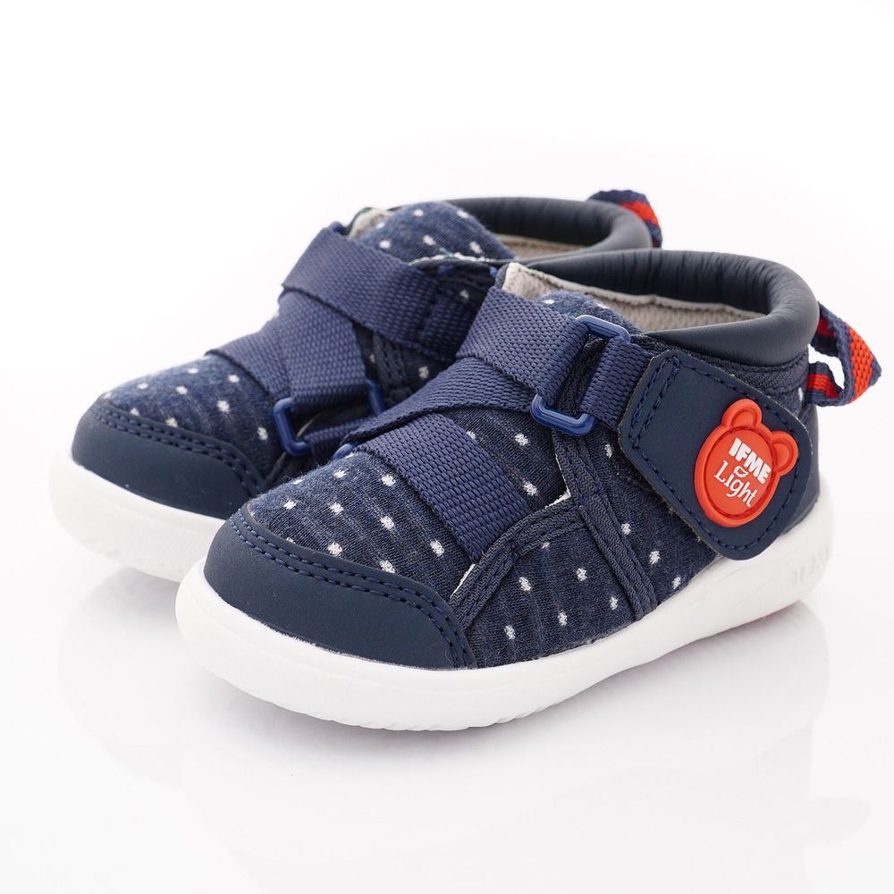 日本IFME - 機能童鞋/學步鞋-Light輕量系列穩定學步款(寶寶段)-深藍