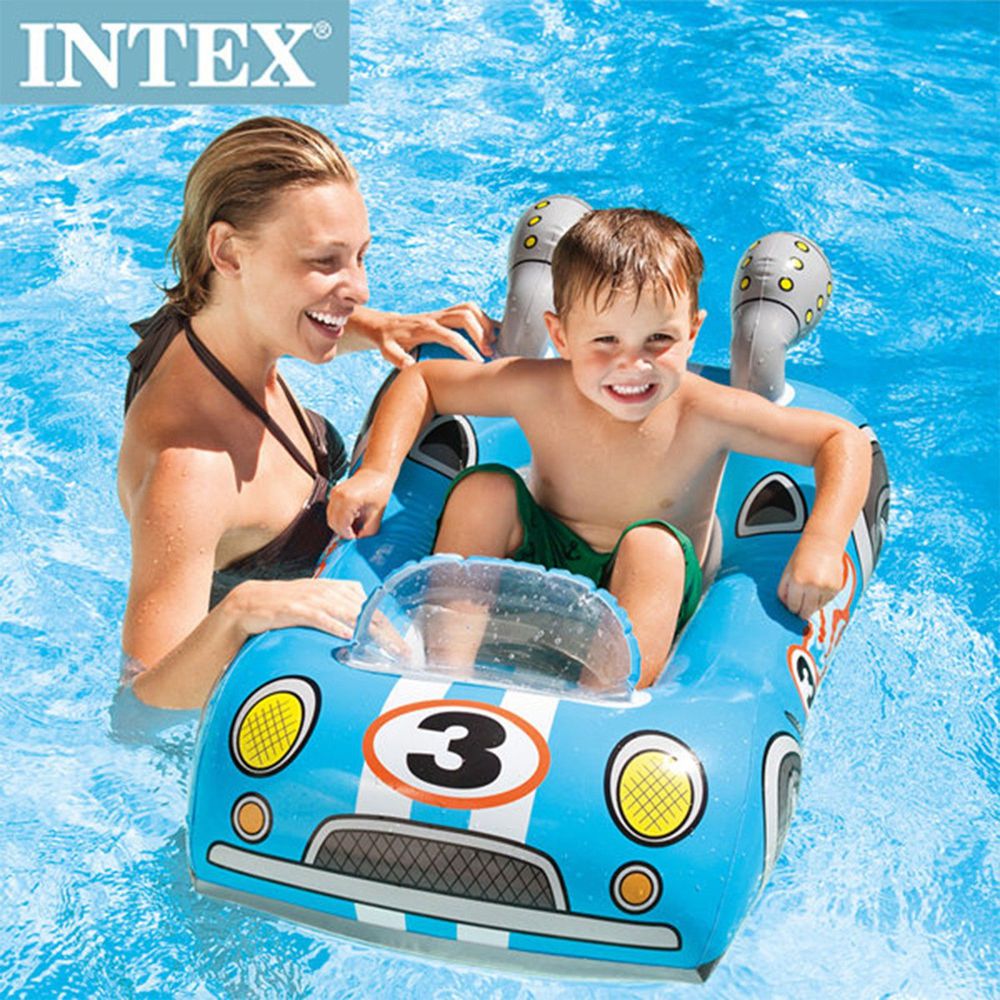 INTEX - 造型游泳圈-車子/飛機/鯊魚(隨機出貨)
