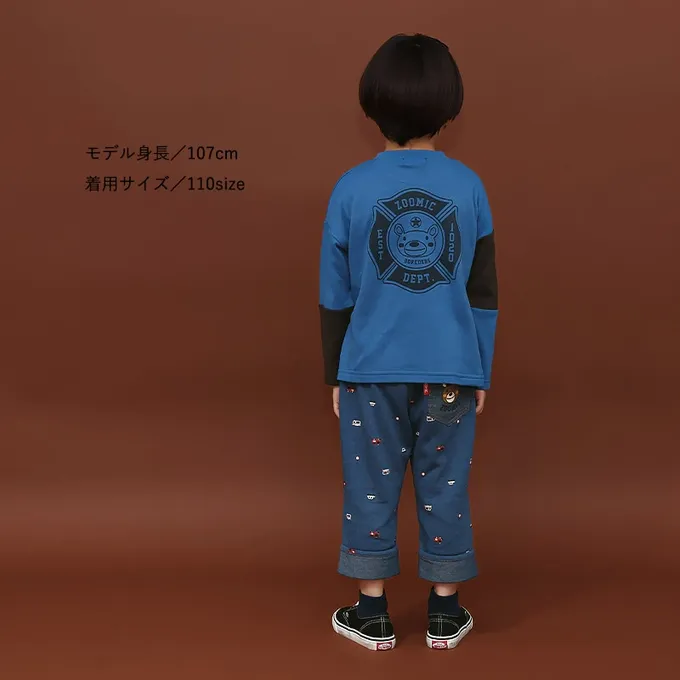 日本 ZOOLAND - 熊熊救援隊 立體翻翻長袖上衣-黃