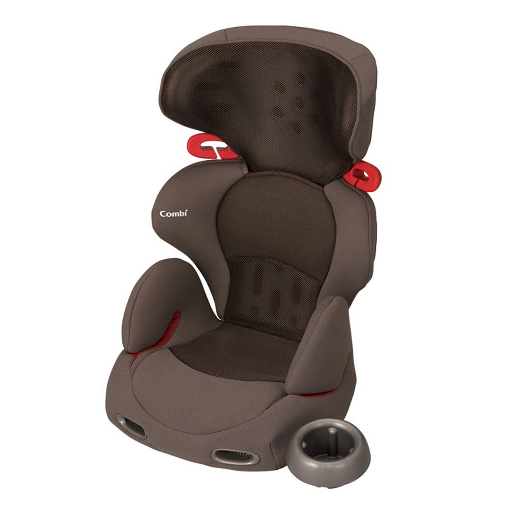 日本 Combi - New Buon Junior 汽車安全座椅-網眼棕-3歲~12歲(36kg以下)