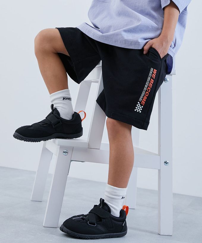 日本 devirock - 夏日印花純棉寬版短褲-迷彩-軍綠