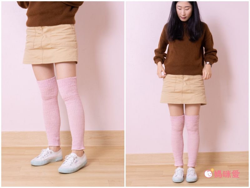 日本女裝代購 - 日本製 保暖襪套(絲綢添加)-長度52cm-純淨白 (F)