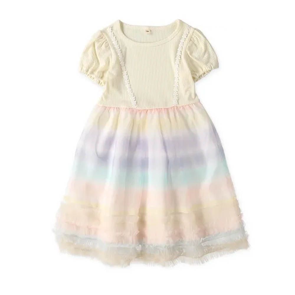 夢幻漸層蕾絲連身洋裝