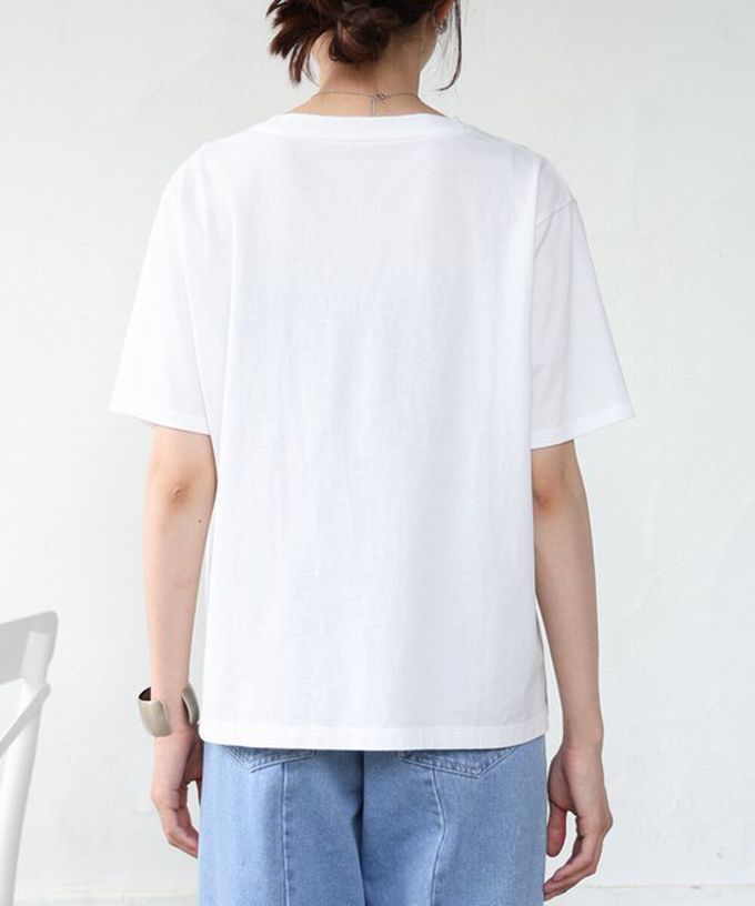 日本 Bab - 100%棉 俐落光影印花短袖T恤-黑 (M)