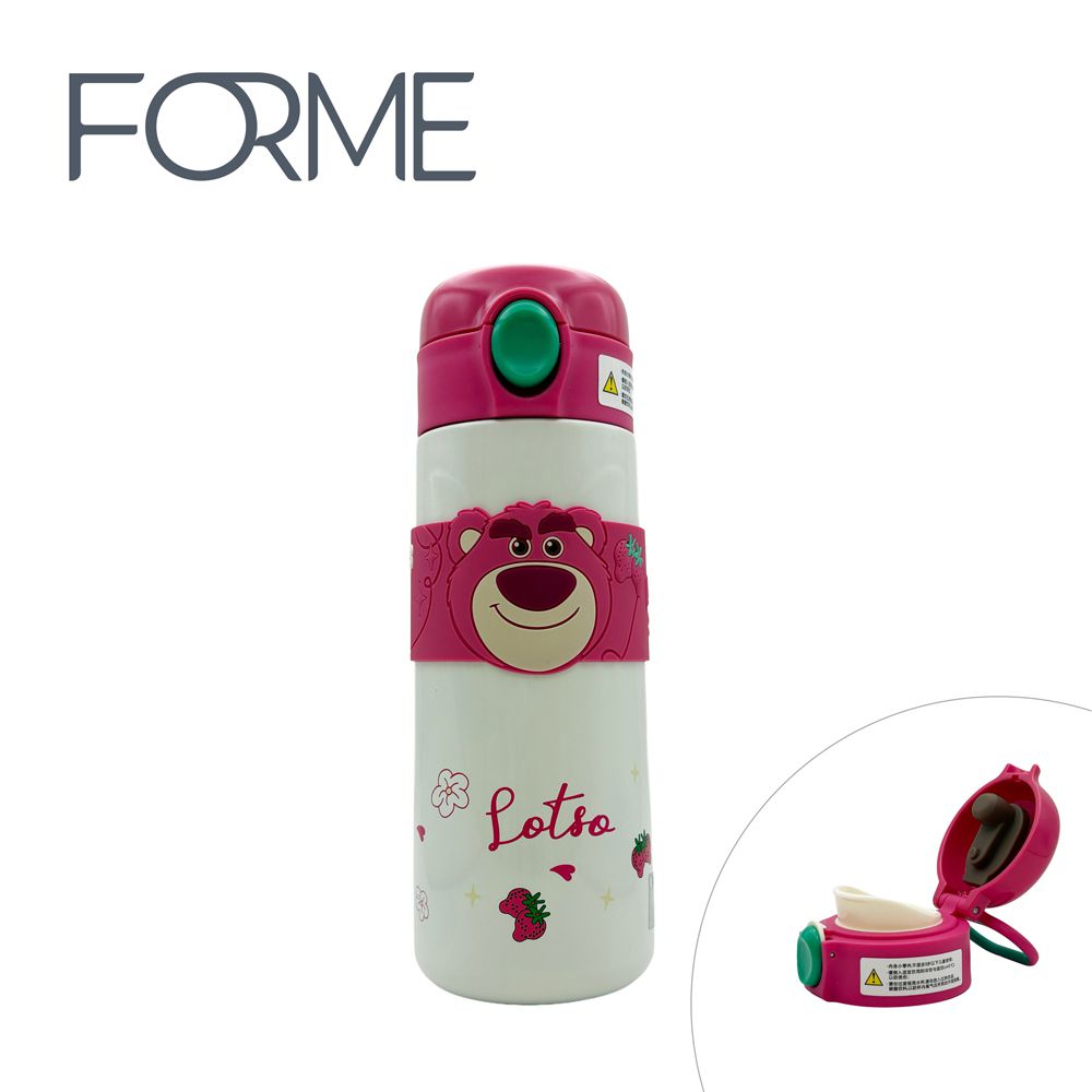 正版授權不鏽鋼保溫 悅飲杯系列 直飲 彈跳杯 500ml - 熊抱哥_粉 (500ml)