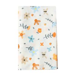 JOYNA - 多功能棉紗蓋被 薄款嬰兒被 純棉透氣包巾 嬰兒床床單-太陽花 (125*125cm)