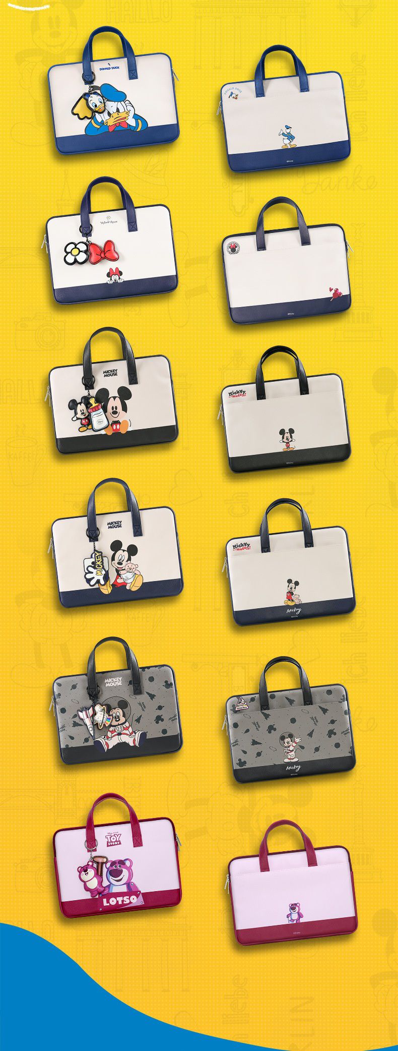 迪士尼手提電腦包-Q版米奇