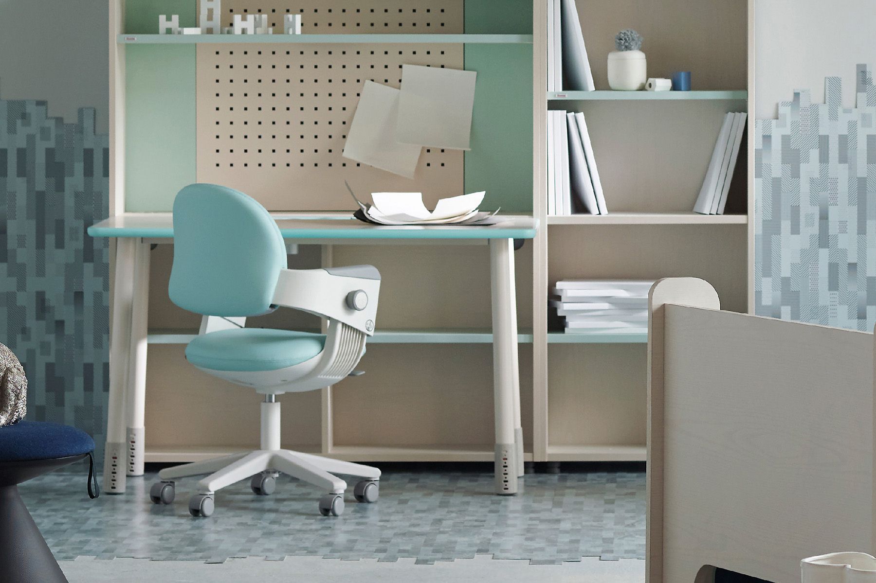 iloom怡倫家居 - Ringo-i (一秒收心-固定型) 專注學習兒童成長椅/兒童椅-輕柔甜粉