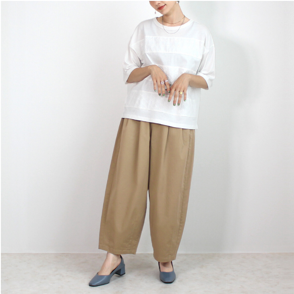 [熱銷款] 超藏肉休閒錐形美腿褲-卡其