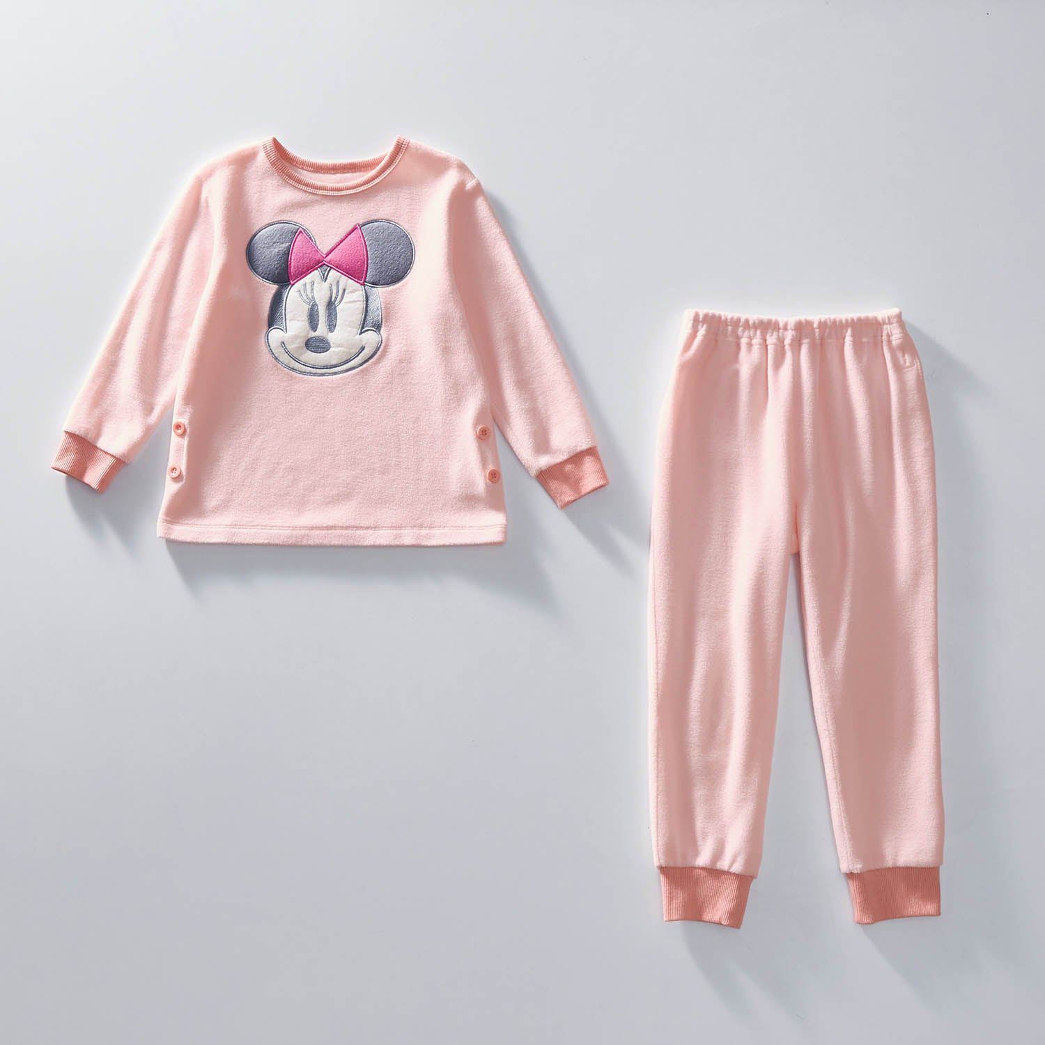 日本千趣會 - 迪士尼 純棉長袖家居服-大頭米奇-灰藍