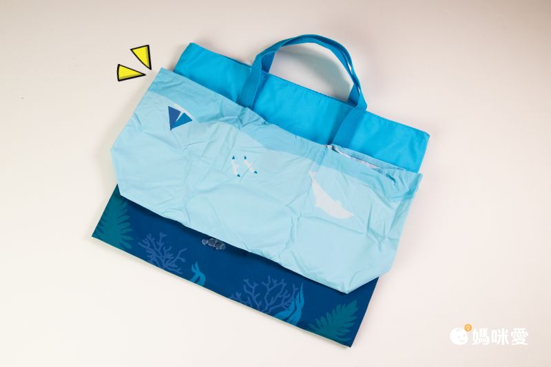 日本文具 KUTSUWA - 撥水加工 附蓋耐用上學提袋/補習袋-動物園-米白x灰