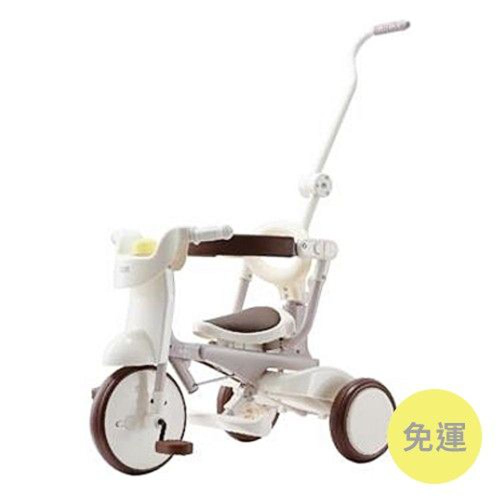 日本iimo - #02兒童三輪車-折疊款-白色｜媽咪愛