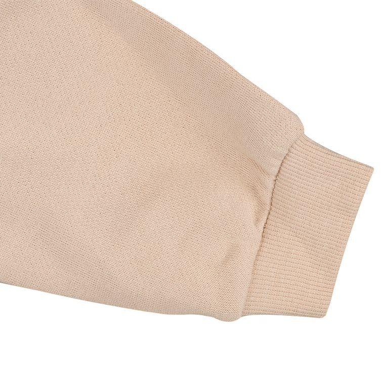 akachan honpo - 連帽外套-毛圈內裡-淺卡其色