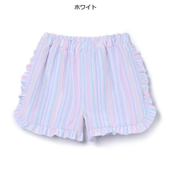 日本西松屋 - 百搭印花短褲-格紋-卡其