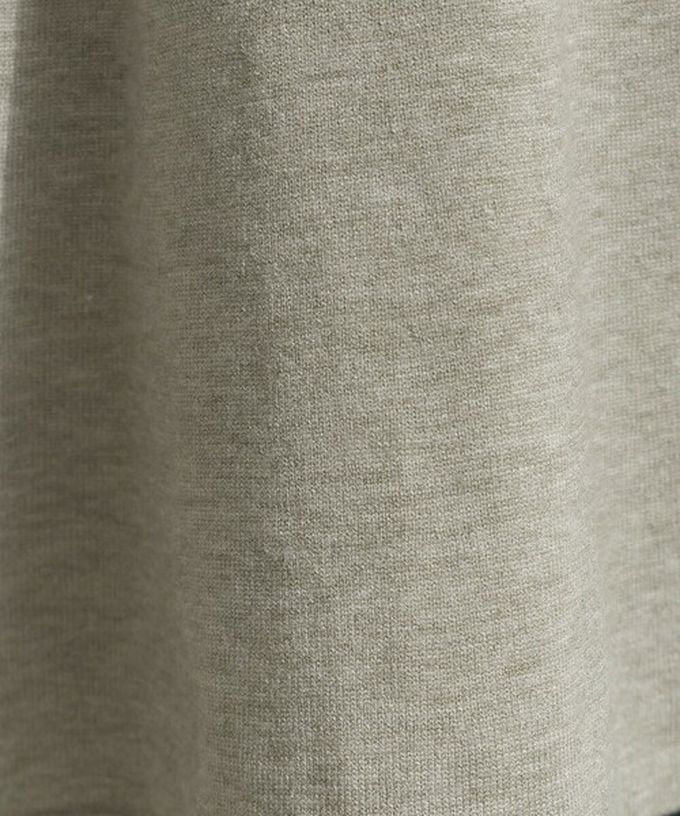 日本 ELENCARE DUE - 成熟傘擺腰線針織長袖上衣-紅